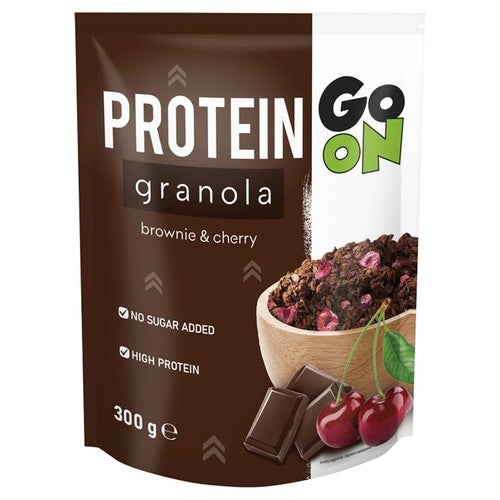 Granola proteinowa z czekoladą i wiśnią liofilizowana. Go On 300 g