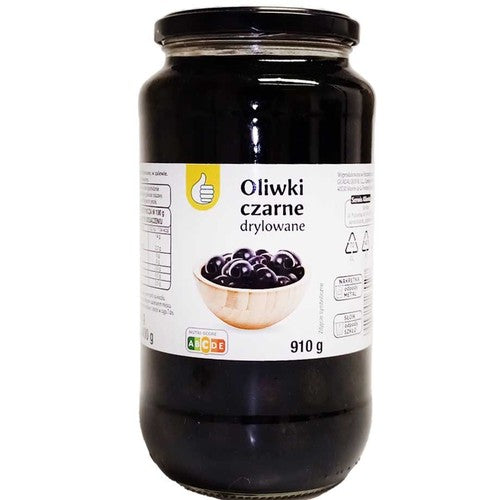 Oliwki czarne drylowane Auchan 910 g