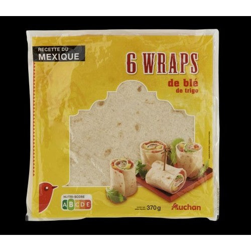 Wraps 6 sztuk Auchan 370 g