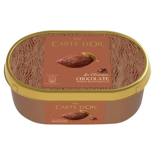 Lody czekoladowe z kawałkami mlecznej czekolady CARTE D'OR 900 ml