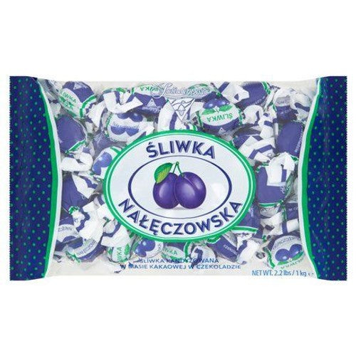 Śliwka kandyzowana w masie kakaowej w czekoladzie  Solidarność 1 kg